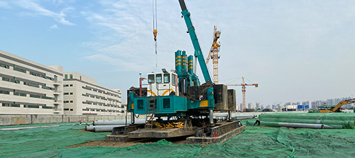 蘇州圓格電子新建智能磁電生產(chǎn)、研發(fā)項(xiàng)目樁基、基坑